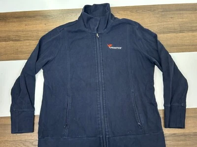 Suéter Cutter & Buck X Fanatics para mujer 3XL negro cremallera completa 100 % algodón cuello alto Foto 1 de 4