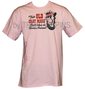 1-THIS OLD GRAY MARE STILL LIKES TO HORSE AROUND-COUNTRY T-SHIRT GRAPHIC PRINTED - Picture 1 of 4