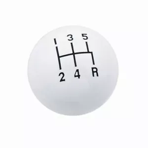 Manual Trans Shift Knob Mr Gasket 9619 5 SPEED CL WHT 3/8-1 - Picture 1 of 2