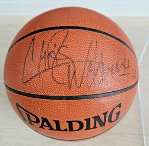 Chris Webber Signed NBA Basketball #4 Michigan + Display Case - Picture 1 of 3