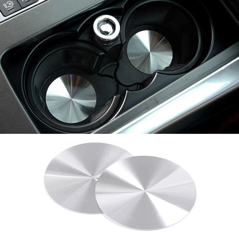 Silver Console Cup Holder Bottom Mat For Land Rover Range Rover Sport LR4 LR5 Foto 1 de 4