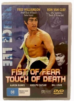 Fist of Fear Touch of Death DVD Bruce Lee Martial Arts Kung Fu New Sealed Foto 1 de 2