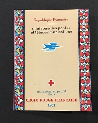 France 1961 XF MNH Sc#356a Red Cross/Croix-complete booklet, Cv$30 - Image 1 of 4
