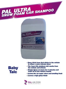 CHAMPÚ CONCENTRADO PARA COCHE PAL ESPUMA DE TALCO DE NIEVE SEGURA PARA LAVADORA ULTRA PRESIÓN - Imagen 1 de 2