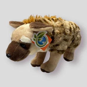 Wild Republic Hyena Plush Stuffed Animal New NWT 15” K&M Brown Tan Spotted - Picture 1 of 9