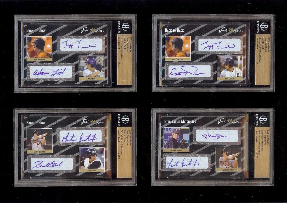 JEFF FIORENTINO - ERIC DUNCAN  2005 BECKETT SLABBED Dual Autograph RC 1/2 - Image 1 of 1