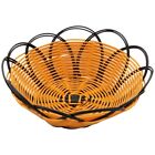 7 inch Plastic Braided Basket Fruit Vegetable Cookies Container Holder5222
