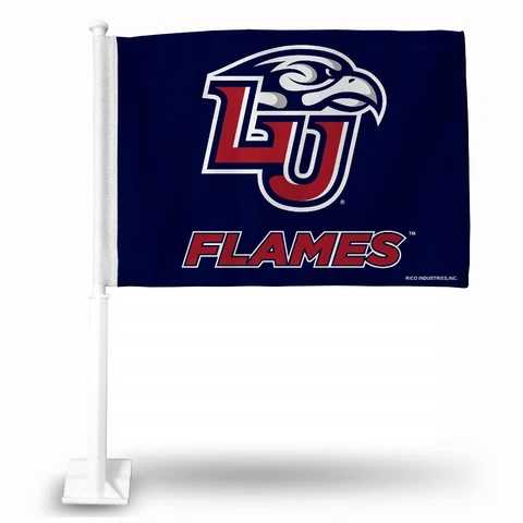 Liberty University Flames 11X14 Window Mount 2-Sided Car Flag Cover