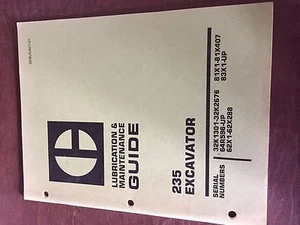 CAT CATERPILLAR EXCAVATOR 235 OPERATION MAINTENANCE MANUAL 32K 64R 62X 81X 83X - Picture 1 of 1