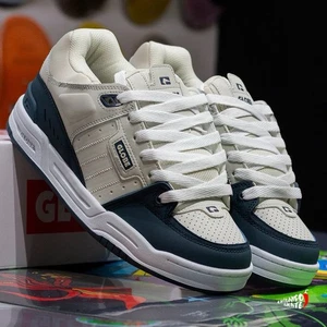 Globe Fusion Skate BMX Fahrradschuhe - grau/blau UK Größe 11 - Bild 1 von 5