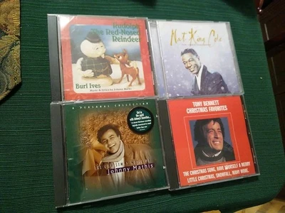 Classic Christmas CD Lot (4) Rudolph Nat King Cole Tony Bennett Johnny Mathis - Image 1 of 3