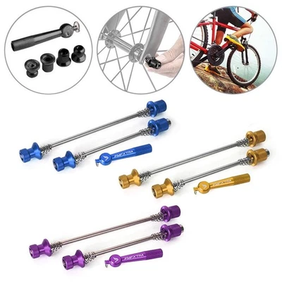 Skewers Locking Quick Release Wheelroad Theft New Skewer Bike Mtb Anti & - Image 1 of 4