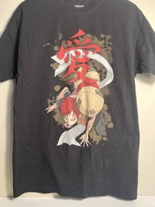 Camiseta Gaara Naruto 2002 Vintage Negra Talla Mediana RARA - Imagen 1 de 9