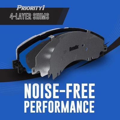 Bendix Priority1 CFC864 Ceramic Front Brake Pads for Hyundai Santa Fe 2006-2001 - Image 1 of 4