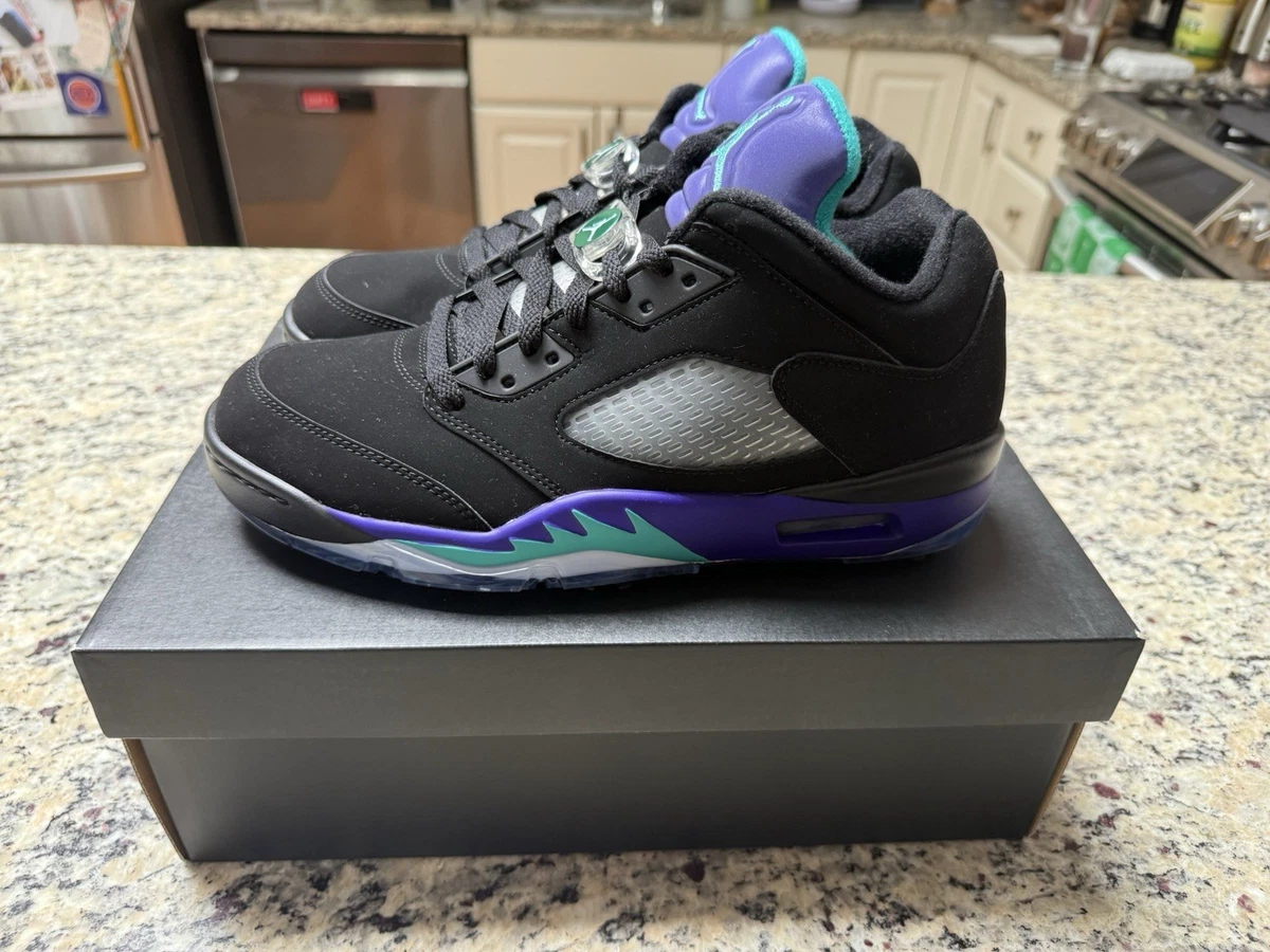 Jordan 5 Golf Low Black Grape for Sale | Authenticity Guaranteed