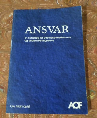 Ansver, Responsibility By Ole Malmqvist.  A handbook for board members. Reduced - Image 1 of 4