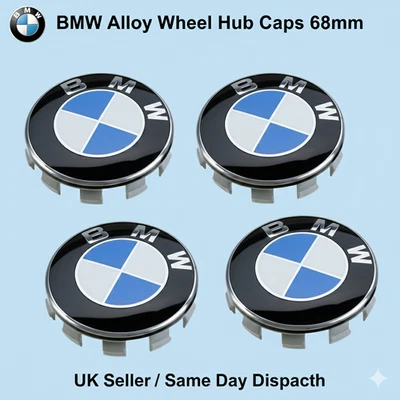 Tampas de cubo de centro de roda de liga leve BMW Z3 2019 68mm conjunto de 4 - Imagem 1 de 2