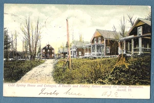 106 1906 Postcard Cold Spring House & Cottages Green Mountains Averill Vt - Picture 1 of 1