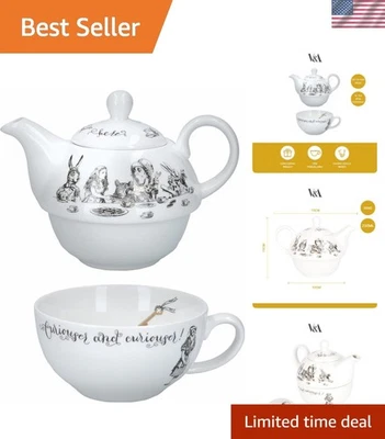 Delicioso juego de fiesta de té - Ilustraciones de Alicia en el País de las Maravillas Foto 1 de 4