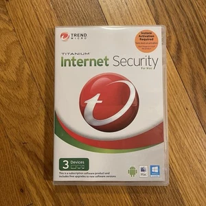 Trend Micro Titanium Internet Security 3 Devices Apple Windows Android - Picture 1 of 4