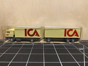 WIKING 46729 DAF 3300 Transport Truck and Trailer - ICA - 1:87/H0 - Picture 1 of 5
