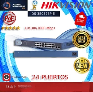DS-3E0526P-E 24 x 10/100/1000M Adaptive PoE Port Gigabit PoE Switch - Picture 1 of 3