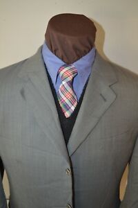 Canali mens 3btn taupe olive wool weave sportcoat jacket blazer sz US 44R EU 52R