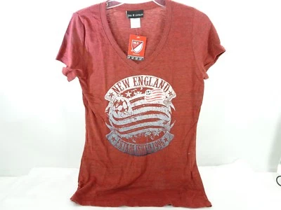MLS New England Revolution Red Women's V-Neck Shirt Medium TF - Image 1 of 4