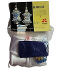 Rare LeeWards BEADED ICE Sequin Bead Sequins Blue CHRISTMAS Ornament Kit VINTAGE