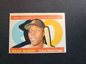 1960 TOPPS WILLIE McCOVEY #554 ALL-STAR RC ROOKIE High Number! - VERY NICE SP!