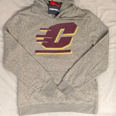 *NWT* CENTRAL MICHIGAN CHIPPEWAS Gray NCAA Pullover Sweatshirt Hoodie (Men's L) - Image 1 of 4