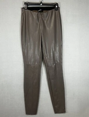 Pantalones de cuero sintético Cambio para mujer pequeños marrón tostado motociclista Rockstar Baddie Goth Foto 1 de 4