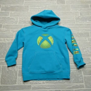 XBox Hoodie Youth Medium Blue Fleece Hooded Sweatshirt Classic Logo - Picture 1 of 7