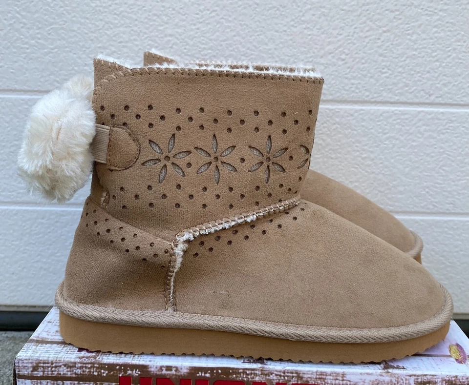 Желтовато-коричневые сапоги для девочек Unionbay Shannon-G размер 4 USS4 - Изображение 1 из 4