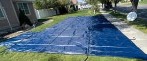 New 16' x 32' Rectangle Mesh Safety Pool Cover 16324610 FFR With Storage Bag - Bild 1 von 6