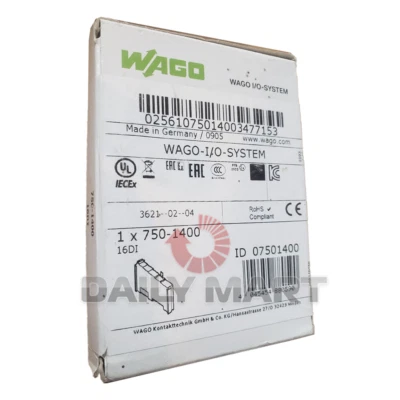 Nuevo módulo de entrada digital de 16 canales WAGO 750-1400 en caja Foto 1 de 2