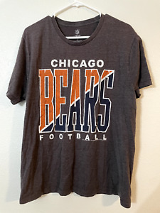 Chicago Bears Football T-Shirt Mens Large NFL Team Apparel Gray