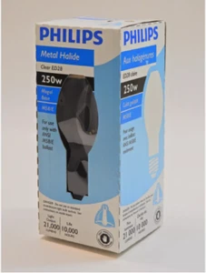 Philips 250W Clear ED28 Metal Halide Bulb - Picture 1 of 2