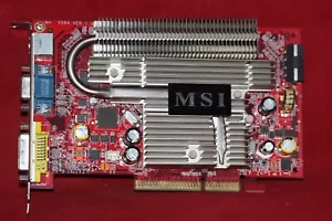 MSI NX7600GS-TD256Z, Nvidia GeForce 7600 GS 256MB DDR2 AGP Graphics Card - Picture 1 of 4