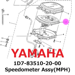 【NEW】Yamaha Genuine ROADLINER S XV195 Speedometer Assy(MPH) 1D7-83510-20-00 - Picture 1 of 1