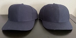 New Lot 2 Blank Richardson UMP 7 1/7 Blue Fitted Hats, 550 & 530 Baseball Caps - Picture 1 of 10