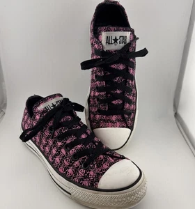 Pink Skull and Crutches Jackass Converse All-Stars-Women’s Size 7/Men Size 5 - Picture 1 of 19