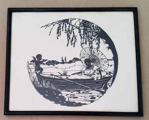Alter Scherenschnitt ca. 100 Jahre, um 1920 - Eva Schönberg - Bild 1 von 1