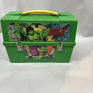 Vintage The Incredible Hulk plastic lunchbox 1980 - Picture 1 of 9