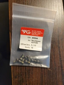YG-1 Torx Screws Nylon Locking 4xT15N JB2066 (10) Pack FOR INSERT SERIES 2, 2.5 - Picture 1 of 6