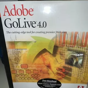 Adobe GoLive 4.0 With Serial Number For Macintosh **Sealed** - Picture 1 of 3