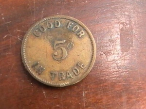TOKEN BUENO PARA 5C FIVE CENTS ""2592" EN REVERSO - Imagen 1 de 4