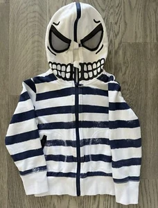 Stella McCartney kids striped skull zip-up hoodie sz 5 years - Picture 1 of 2