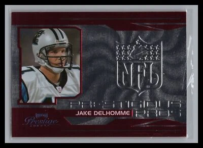 2007 Playoff Prestige #PP-4 Jake Delhomme Prestigious Pros Red #364/750 PANTHERS - Image 1 of 2