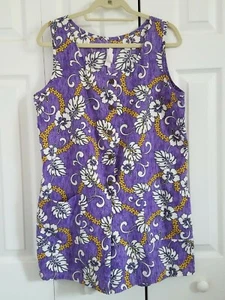Tuta JL Hawaii anni 80 90 vintage tuta gioco pantaloncini pagliaccetto tasche donna taglia large - Foto 1 di 7